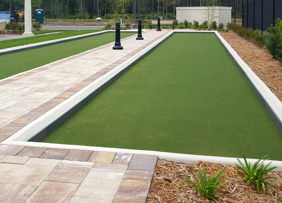 Tour Greens Dallas game court installation project