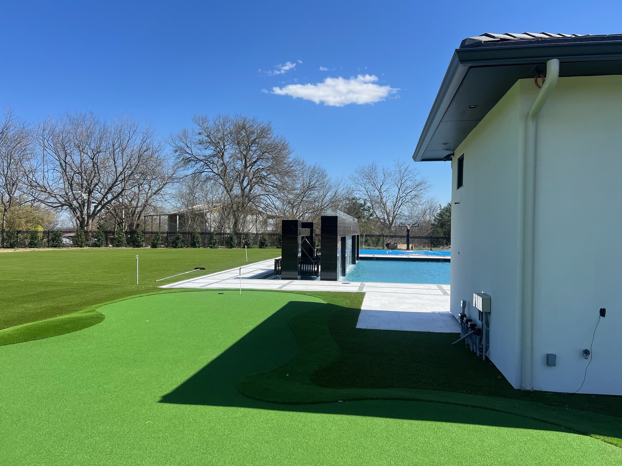 Tour Greens Dallas game court installation project