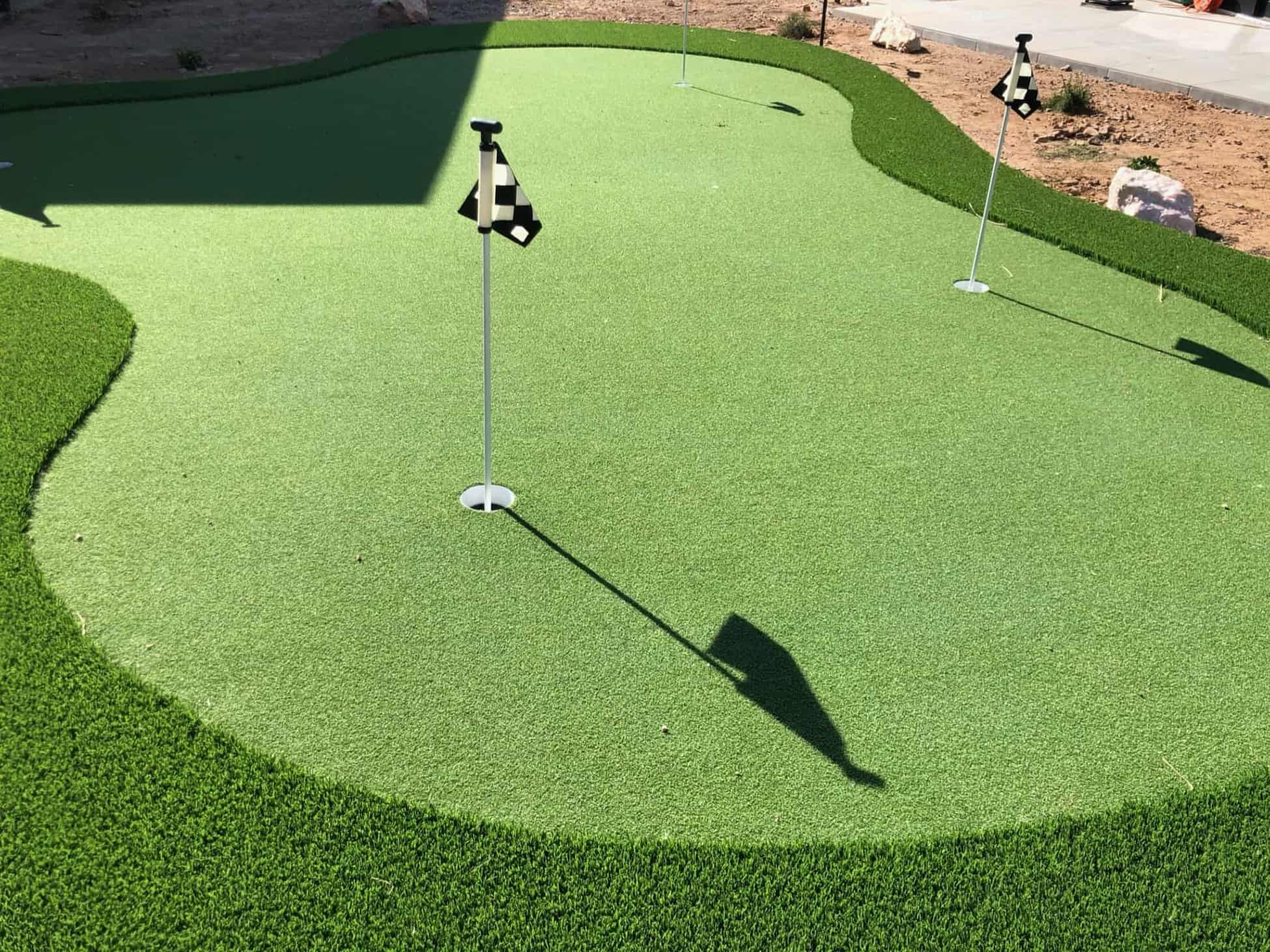 Tour Greens Dallas synthetic putting green installation project