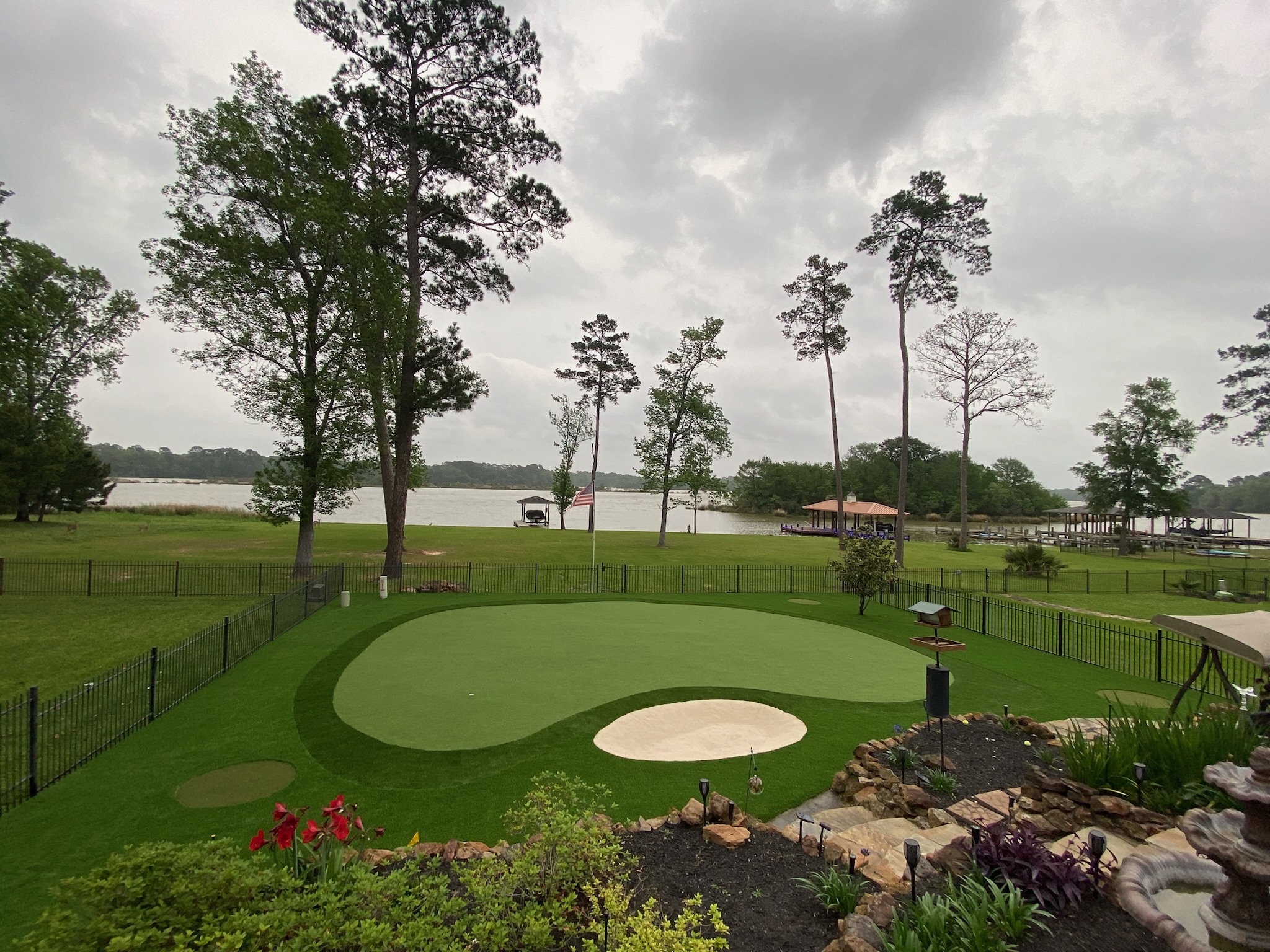 Tour Greens Dallas synthetic putting green installation project