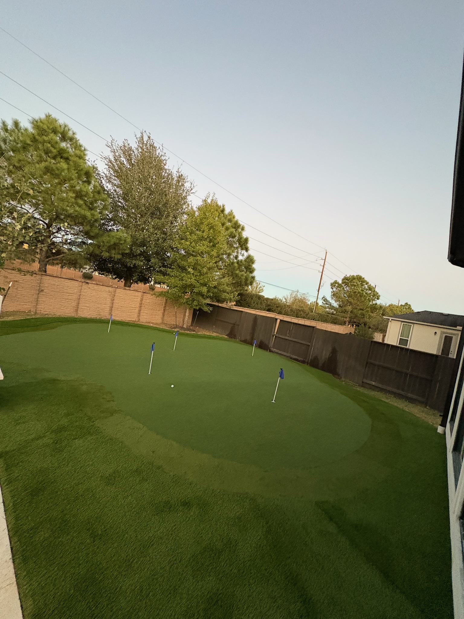 Tour Greens Dallas synthetic putting green installation project
