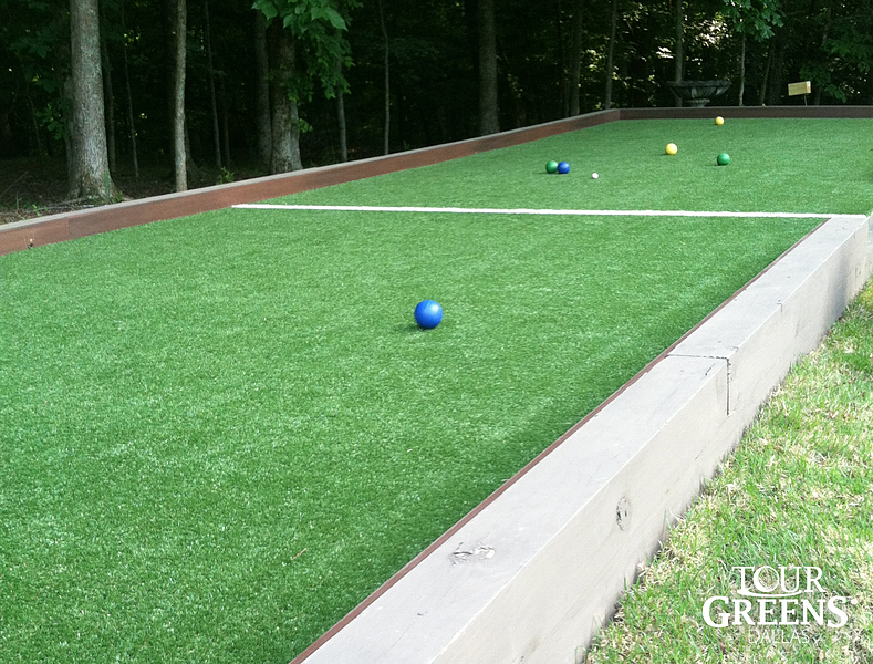 Tour Greens Dallas game court installation project