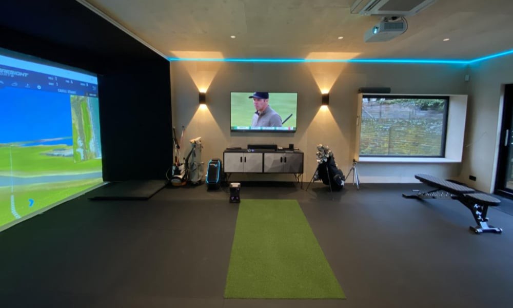 Recent Golf Simulator Room Builds project 3 in Dallas