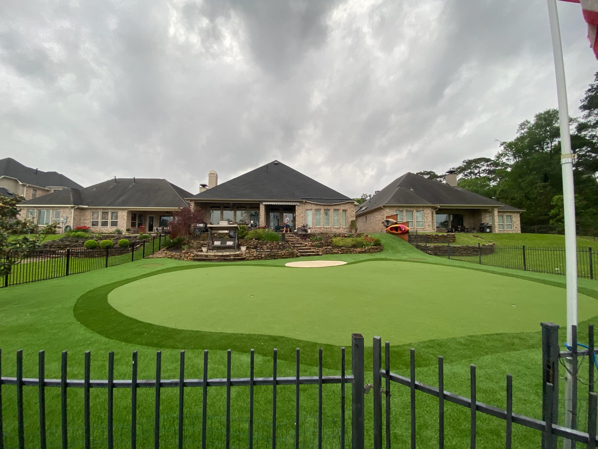 Putting green and turf installation in Plano, TX