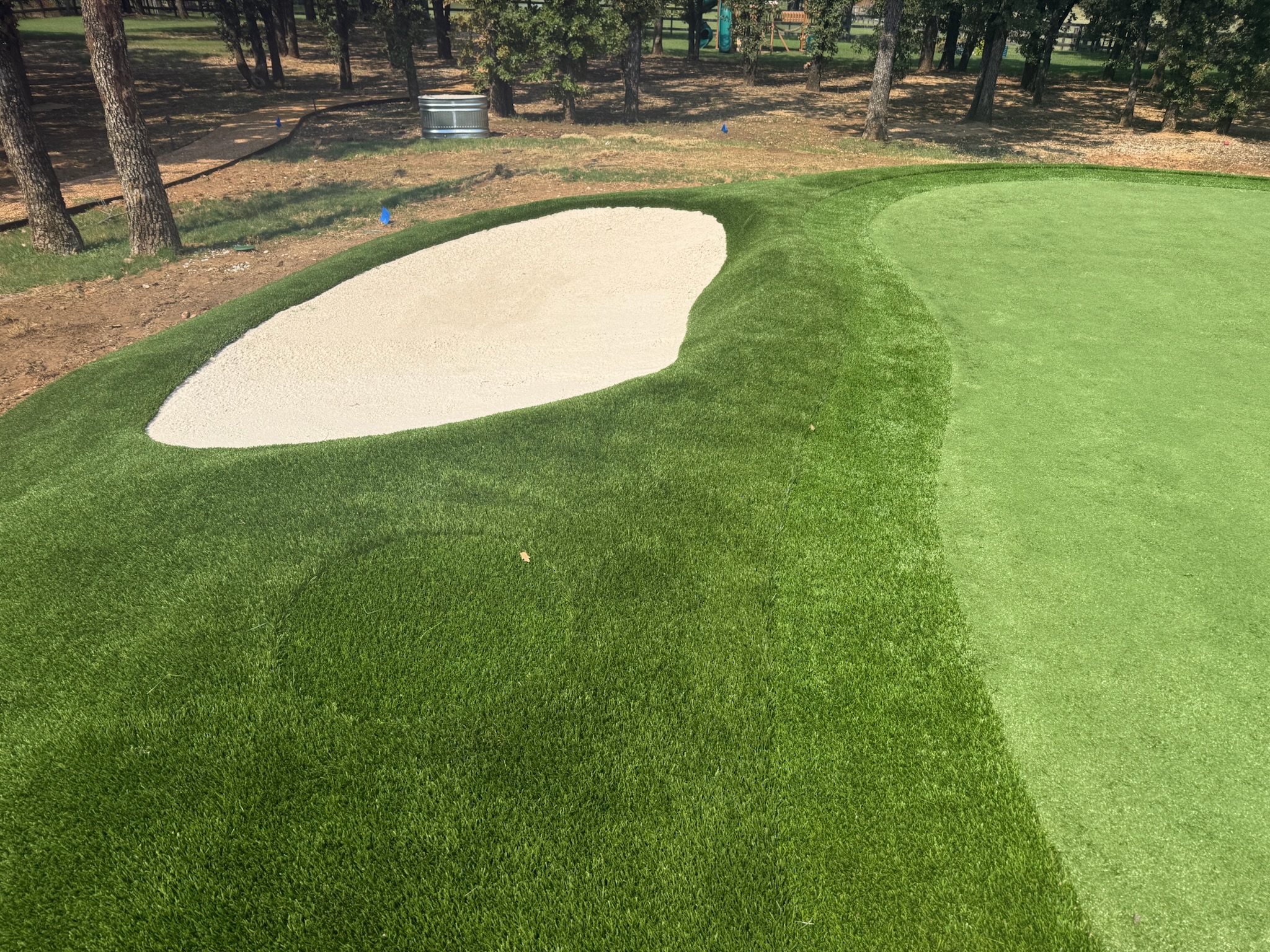 Tour Greens Dallas synthetic putting green installation project