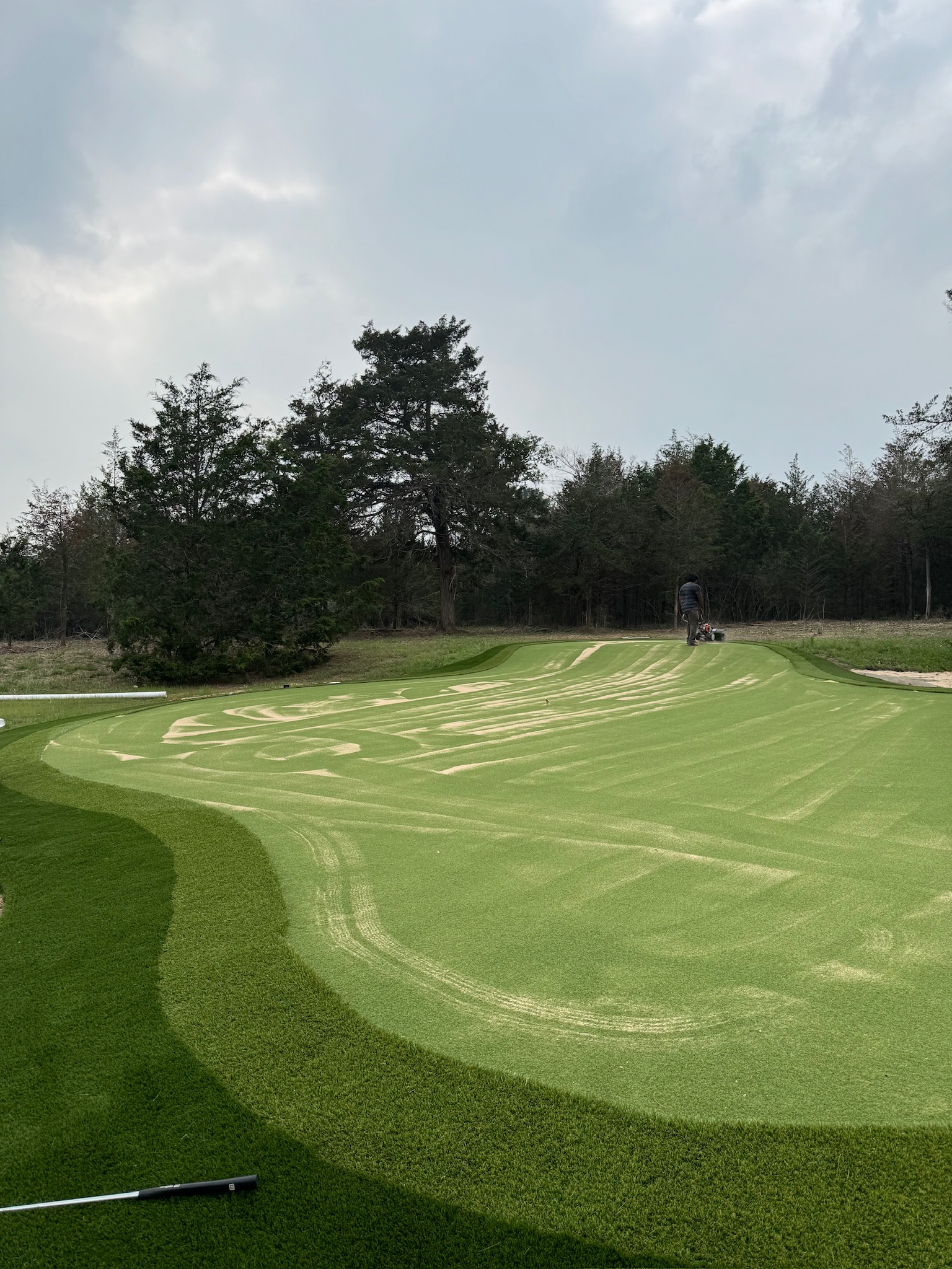Tour Greens Dallas synthetic putting green installation project