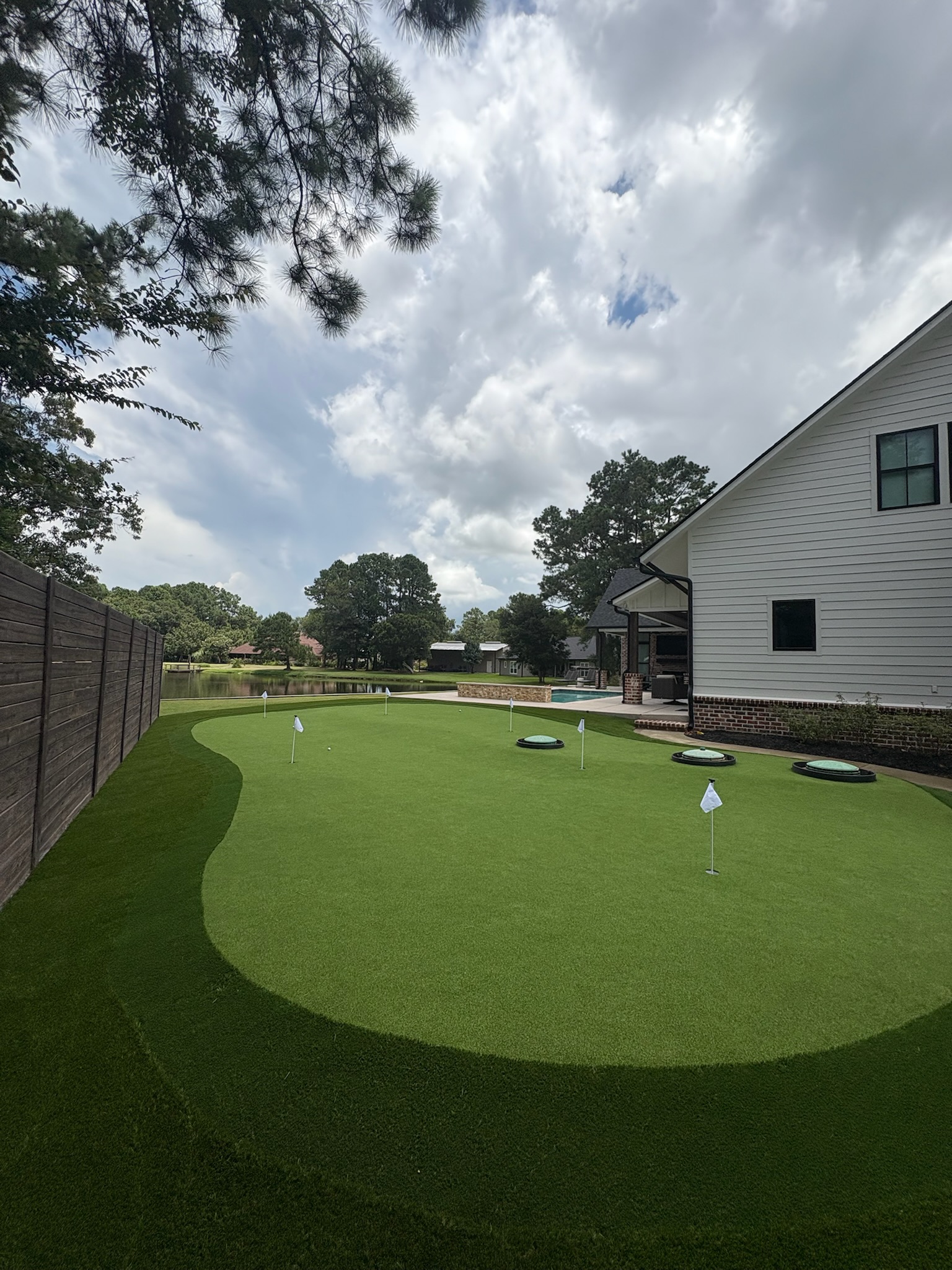 Tour Greens Dallas synthetic putting green installation project