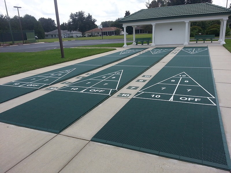 Tour Greens Dallas game court installation project