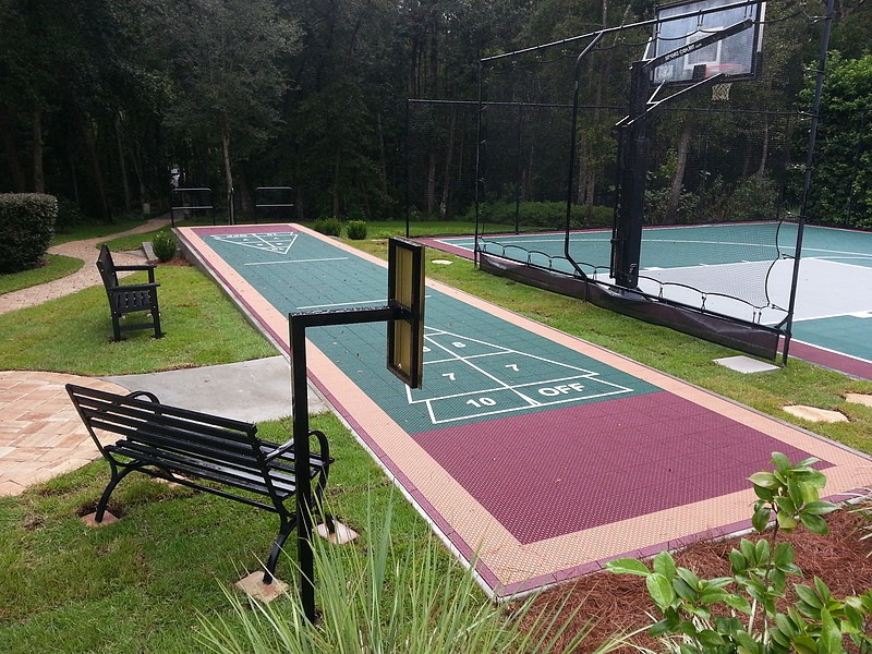 Tour Greens Dallas game court installation project
