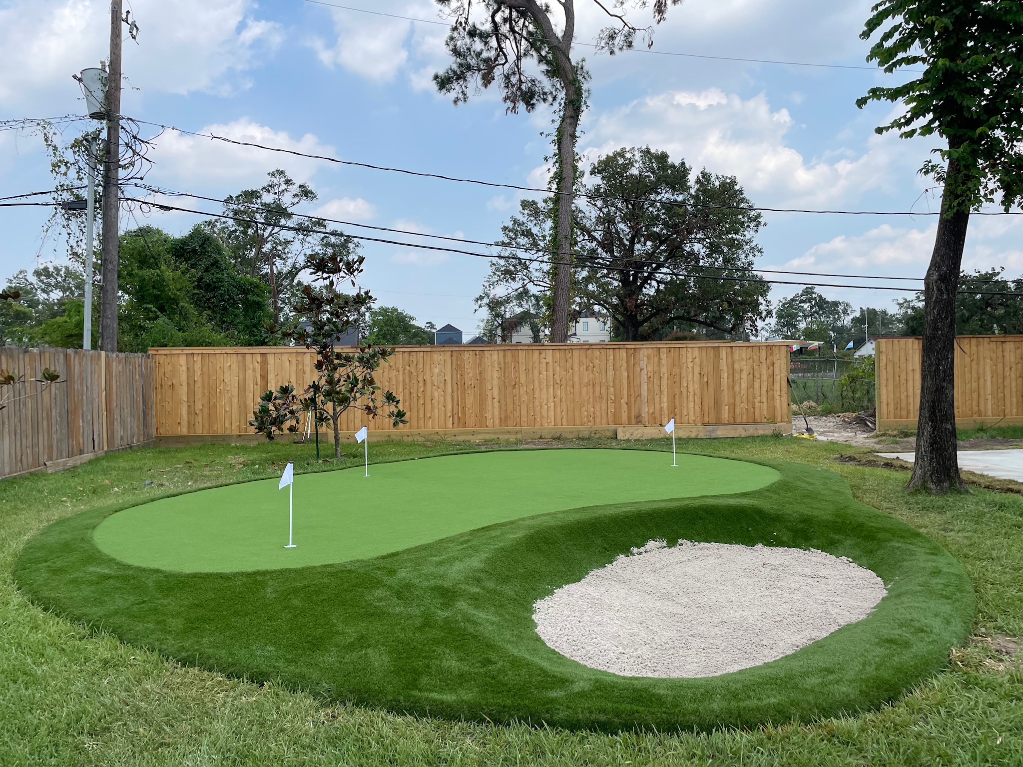 Tour Greens Dallas indoor putting green installation