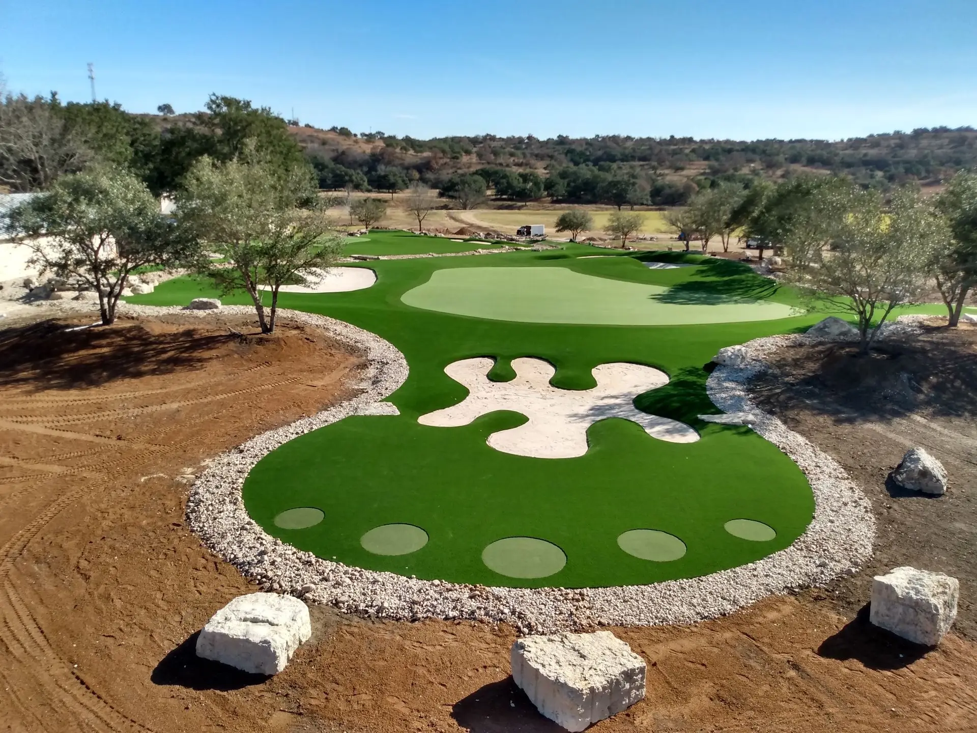 Synthetic turf installation in Denton, TX residential property